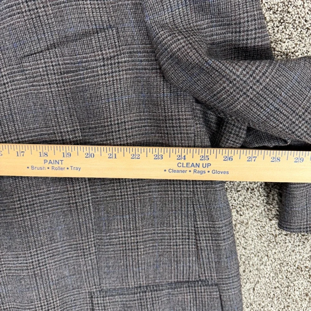 LAUREN RALPH LAUREN Blazer Mens 52R Gray Wool Glen Plaid Sport Coat Jacket